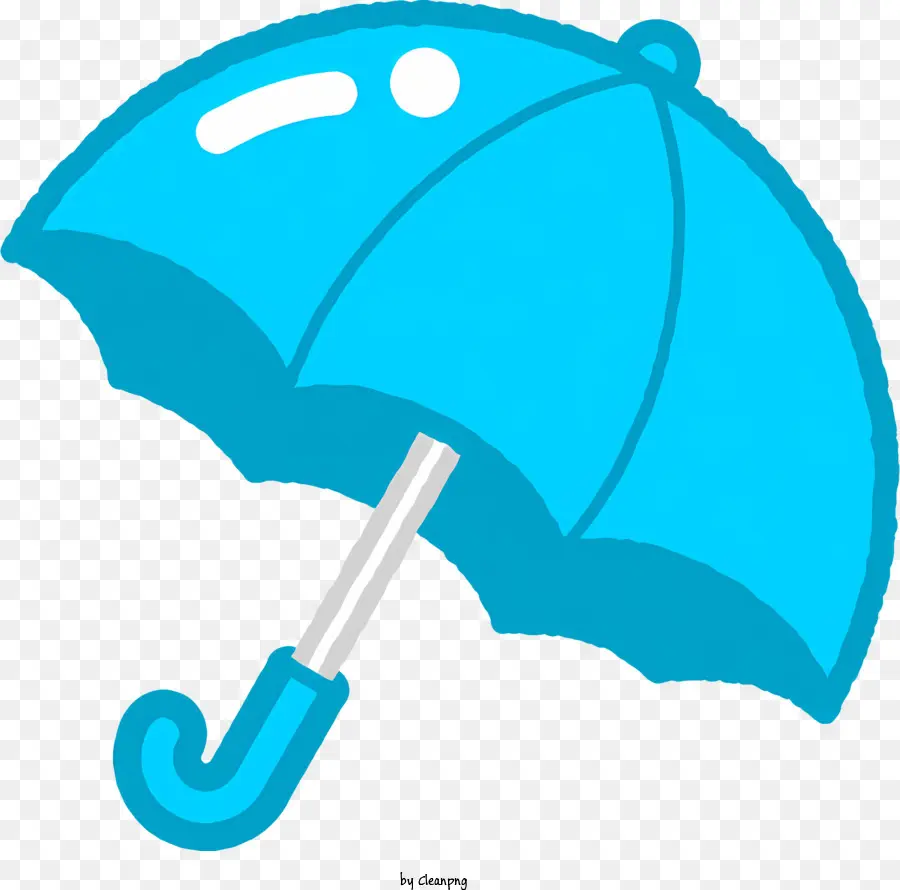 синий зонтик，Белый наконечник PNG