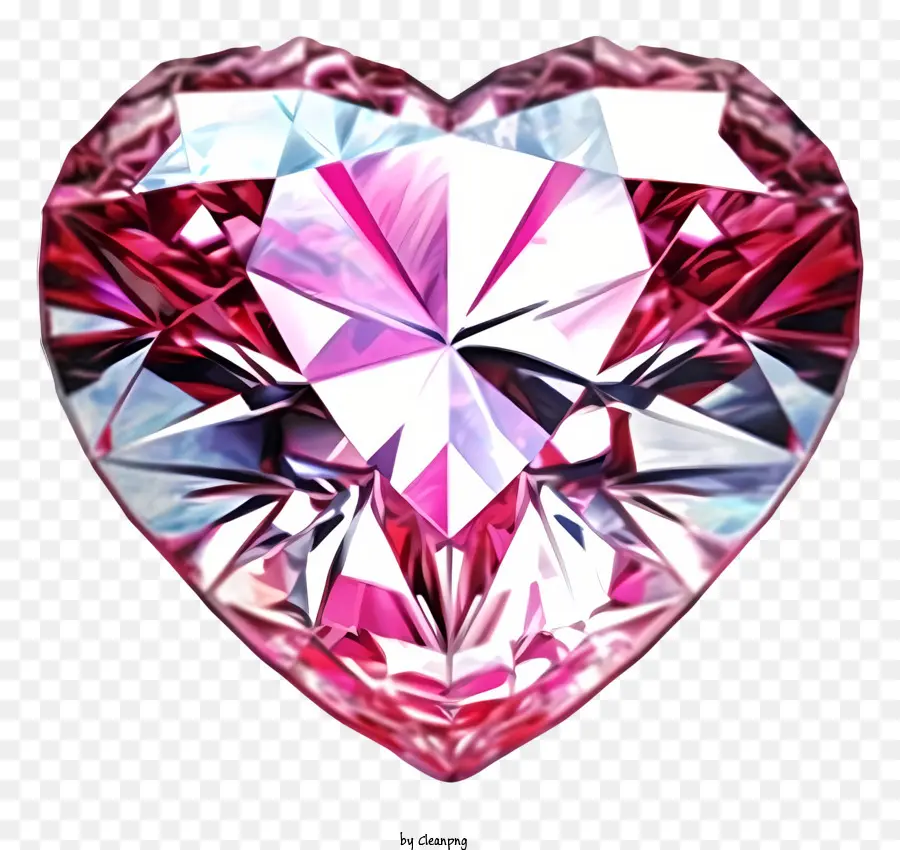 ДОЛЖЕН，Сердце в форме алмаза PNG