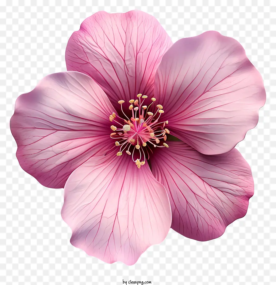 розовый цветок，Крупным планом выстрел PNG