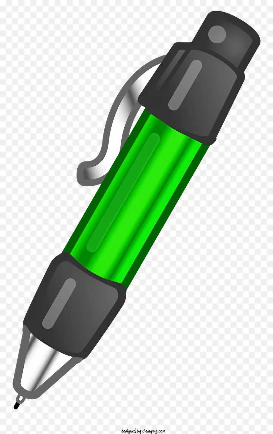 зеленая ручка，перевернутая ручка PNG