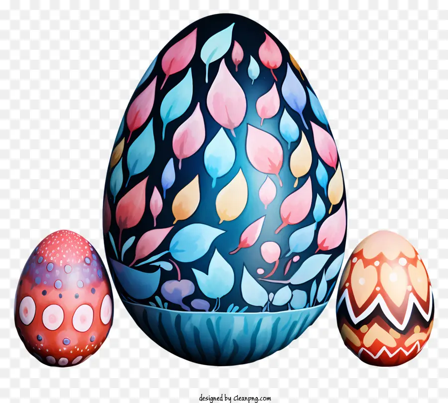 Акварельное пасхальное яйцо，Цветное яйцо PNG