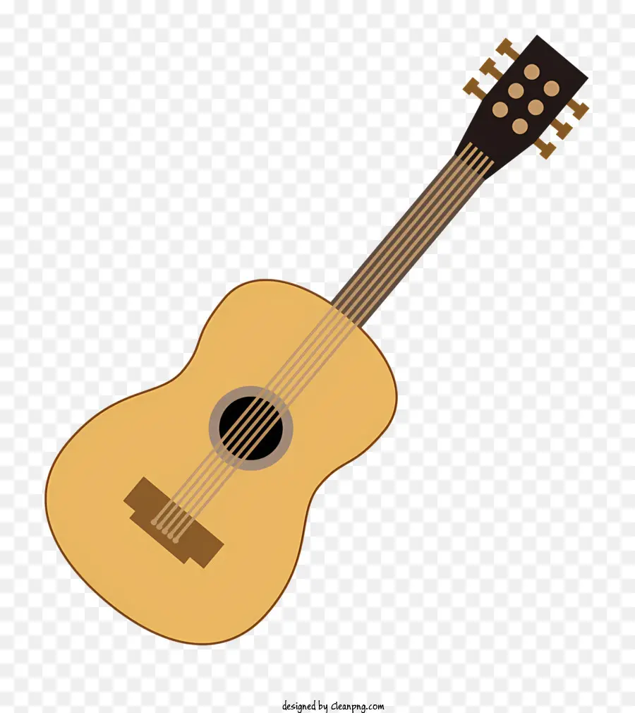 Гитара，деревянное тело PNG