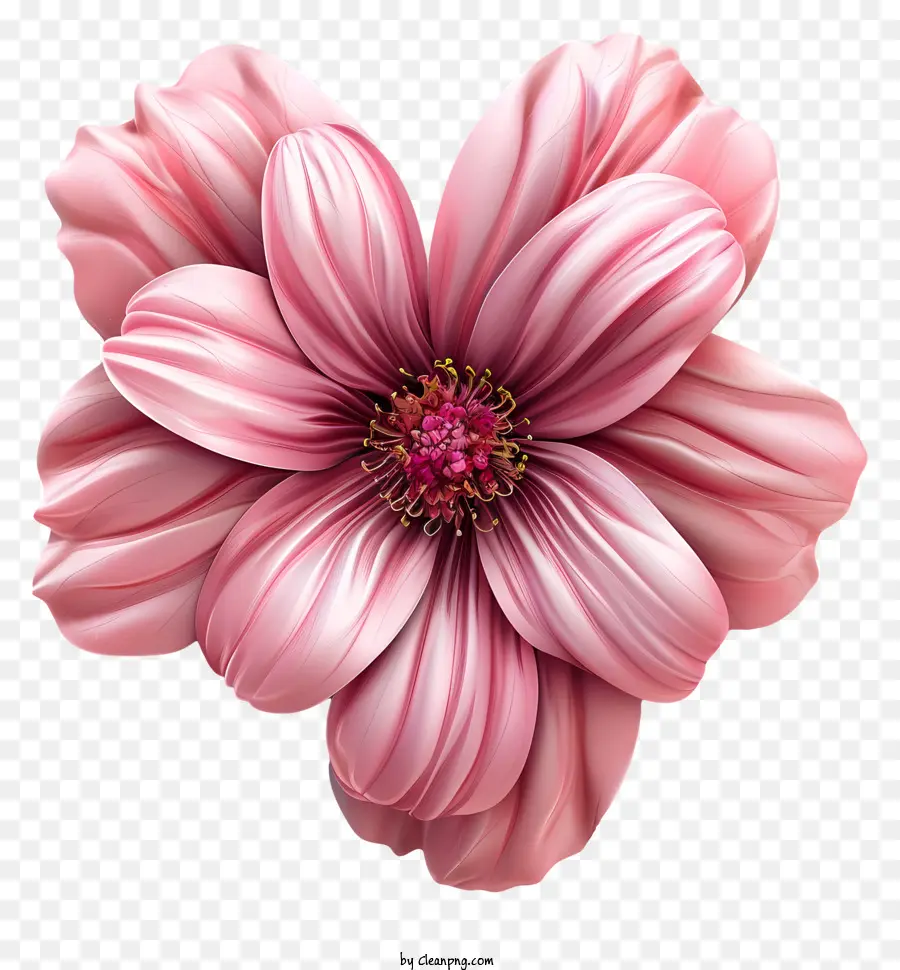 розовый цветок，лепестки PNG