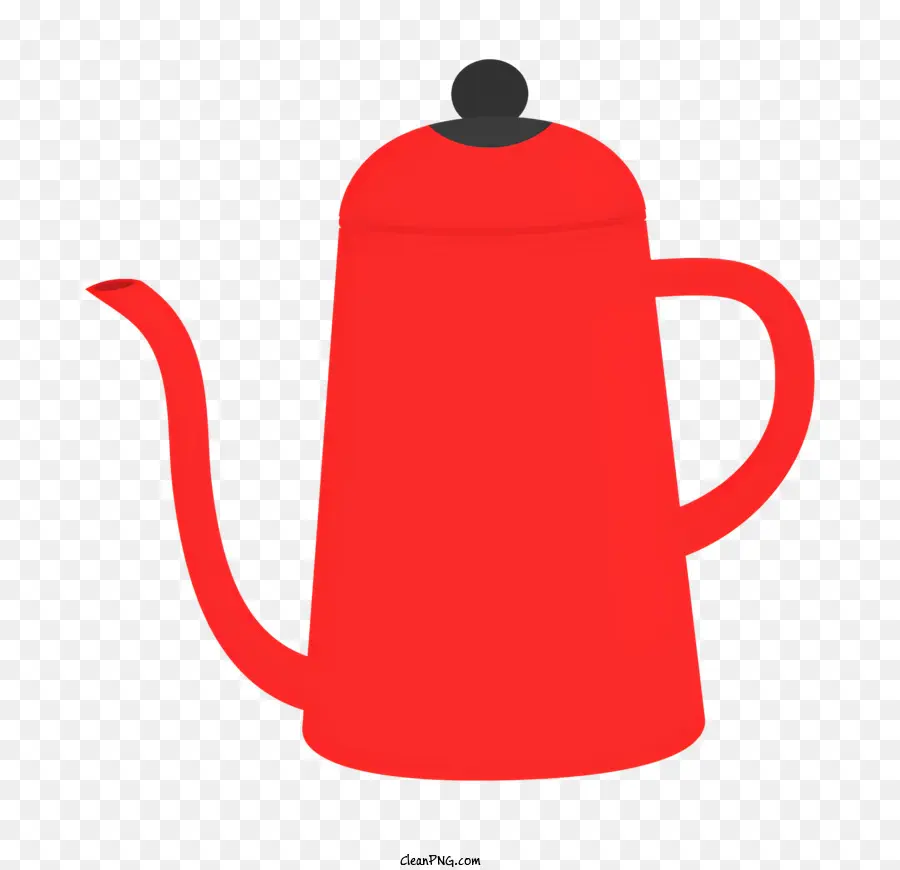 еда，Красный чайник PNG