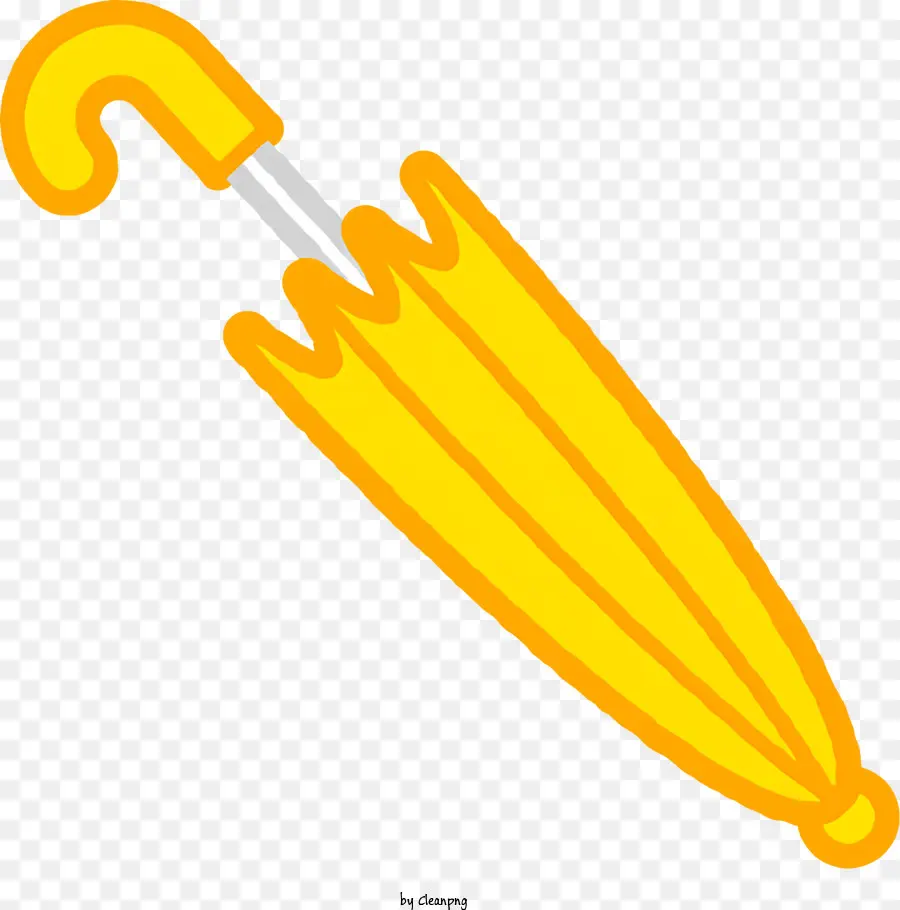 желтый зонтик，Согнутый зонт PNG