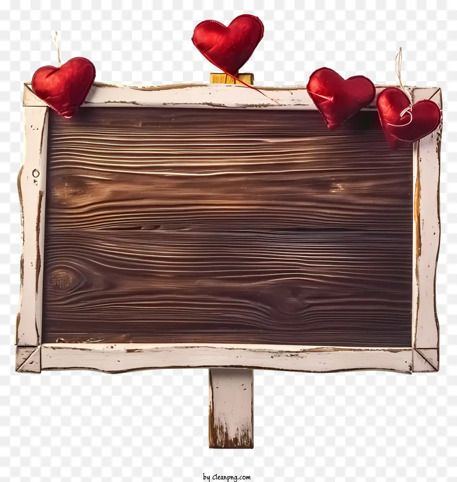 Значок доски валентинки，деревянный знак PNG