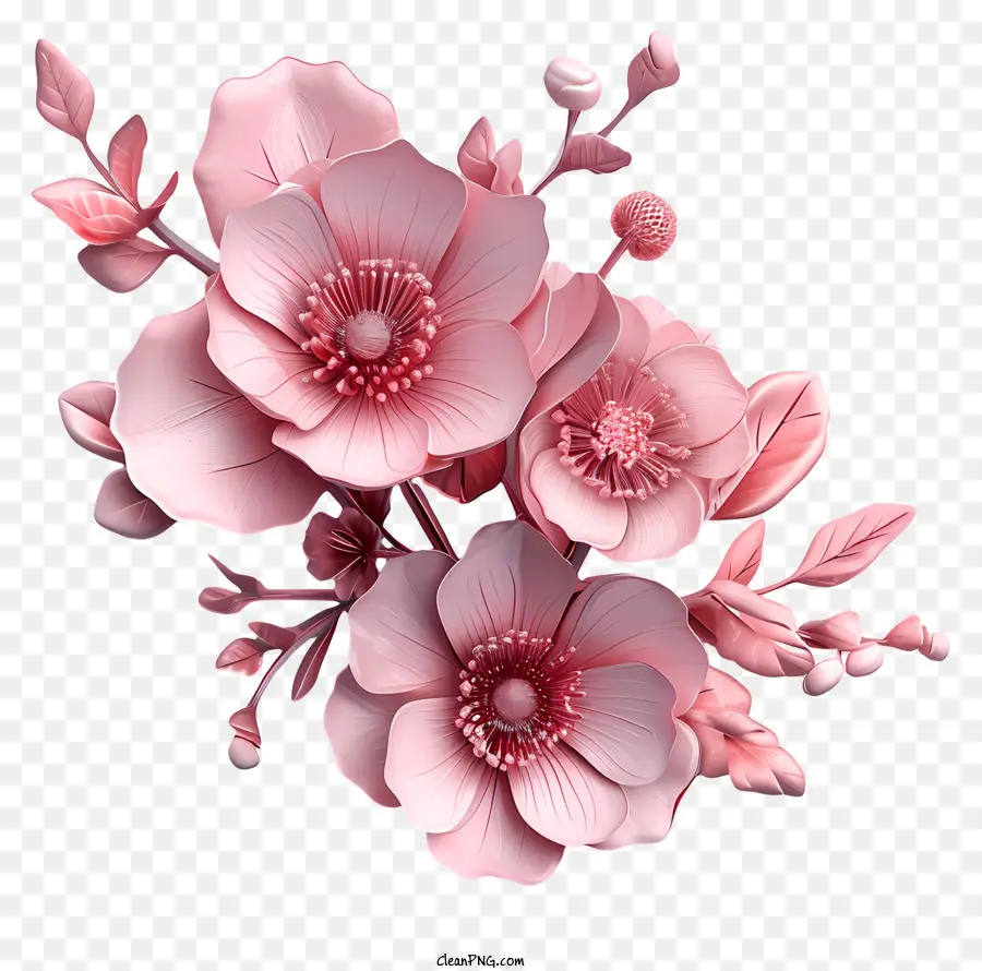 розовый цветок，розовые розы PNG