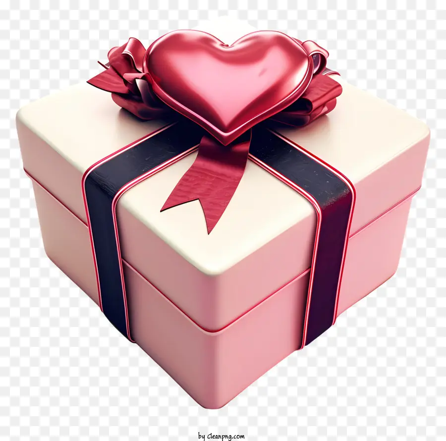 Валентина подарок，коробка в форме сердца PNG