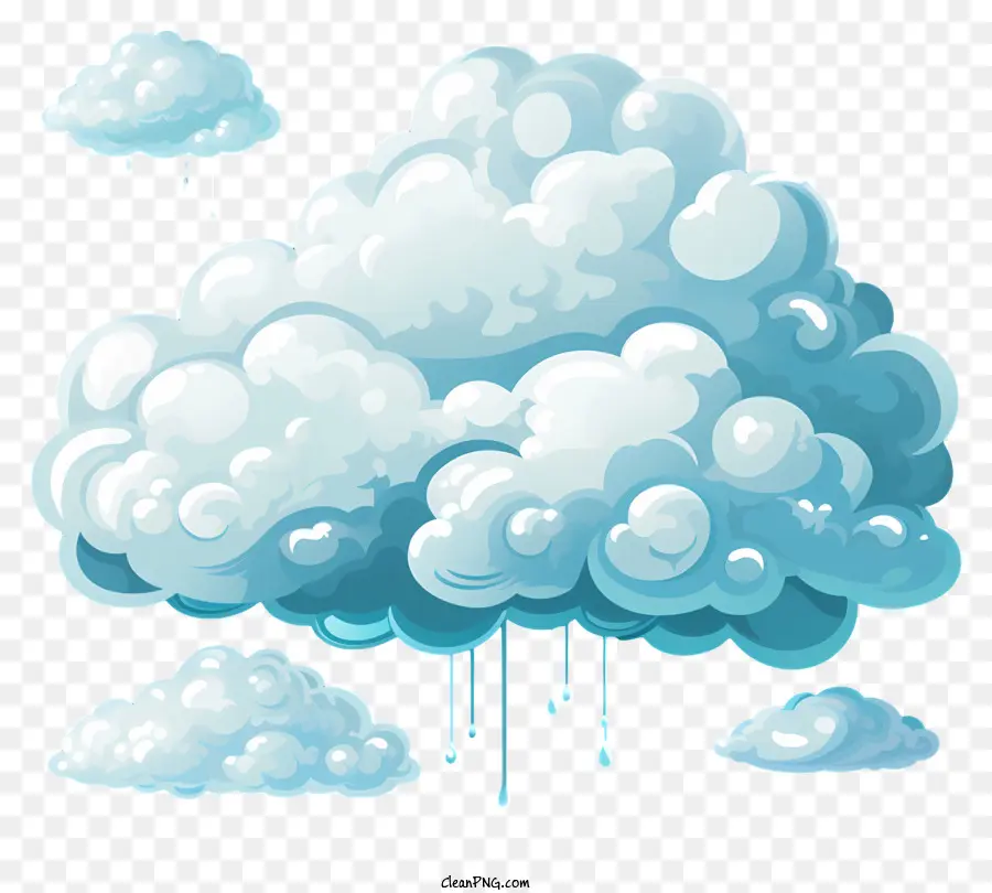плоское облако，облака PNG