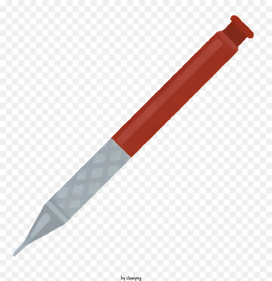 Красный пластиковый маркер，маркер металлического наконечника PNG