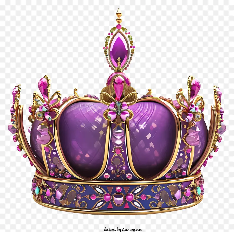 Mardi Gras Crown，розовый корона PNG