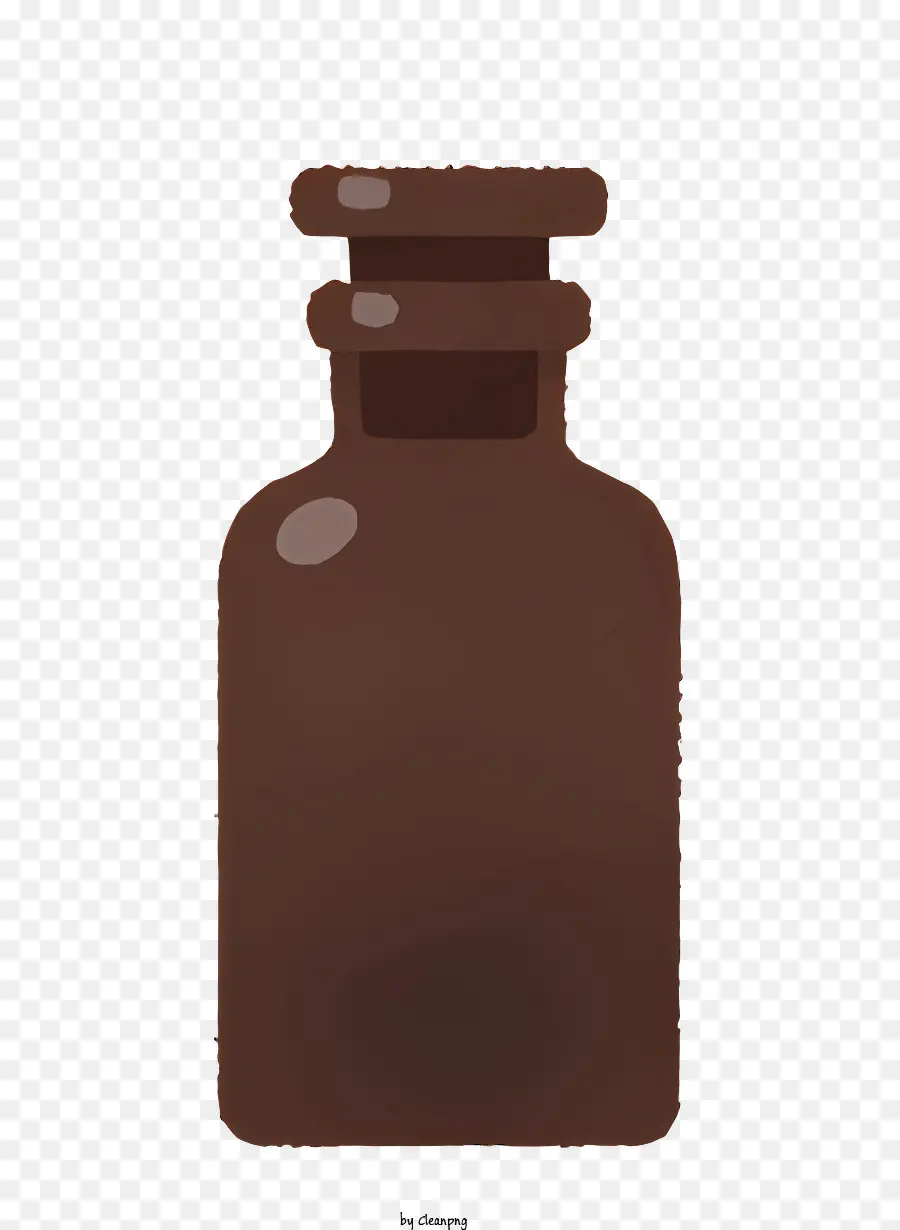 Здоровья，темно коричневая стеклянная бутылка PNG