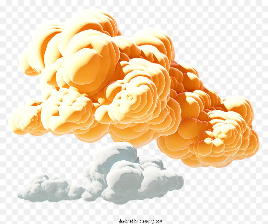 Реалистичное 3d стиль облако，3d визуализация PNG