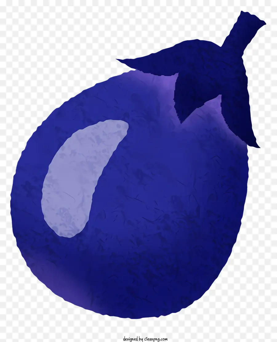 синий фрукты，белый цветок PNG