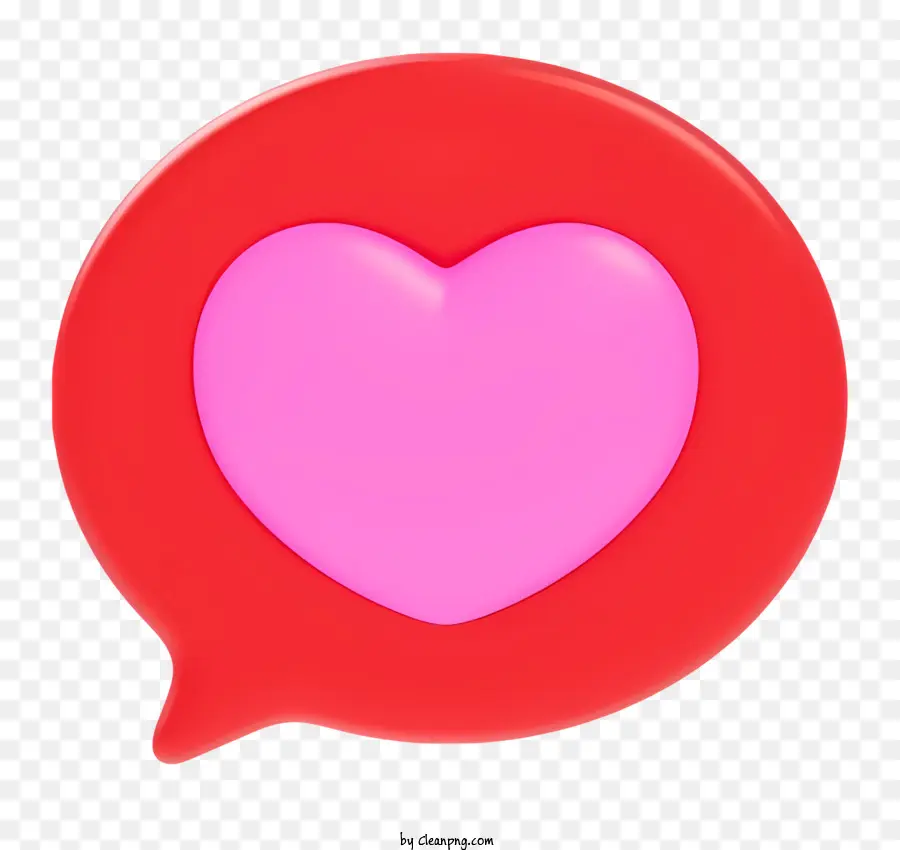 разговор сердца，розовое сердце PNG