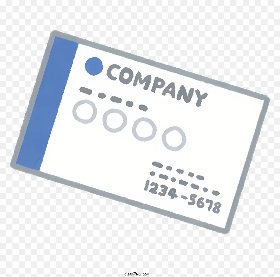 Дизайн карт компании，синяя и белая визитная карточка PNG