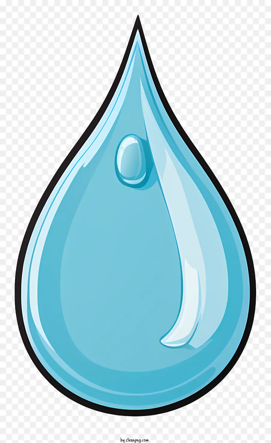 Ручная натянутая капля воды，синяя капля воды PNG