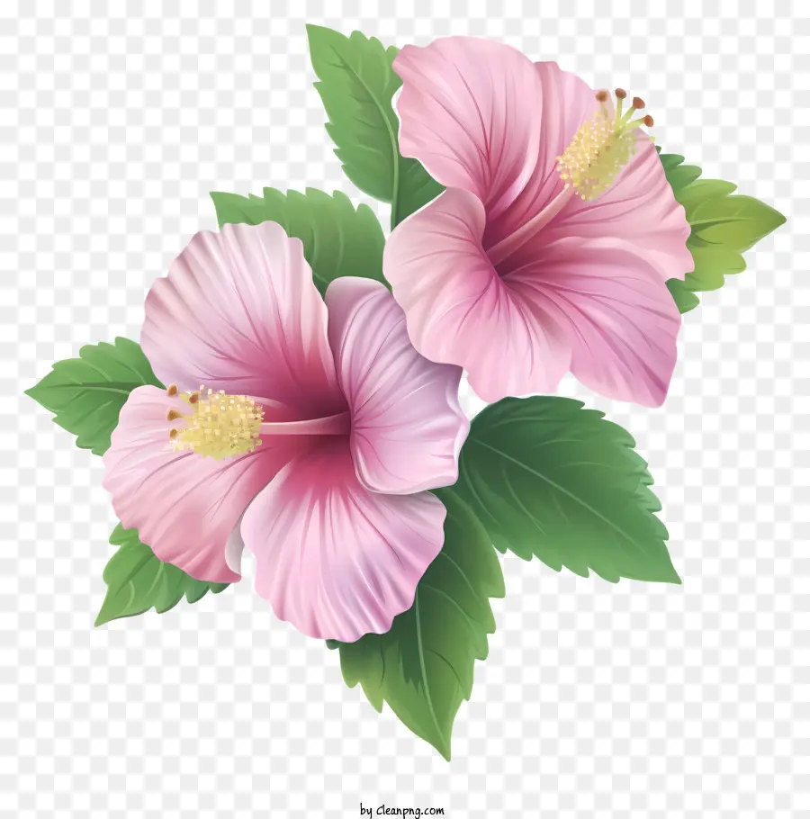 роза из Шарон икона，Розовые цветы гибискуса PNG