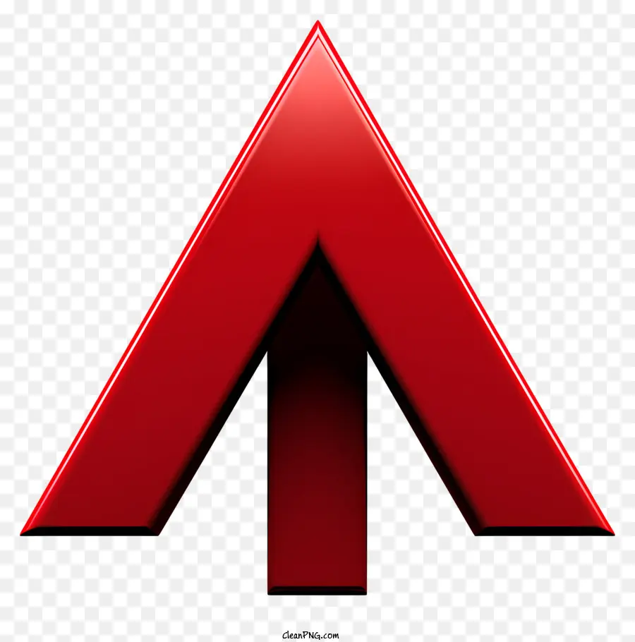 плоская красная стрелка，Логотип треугольника PNG