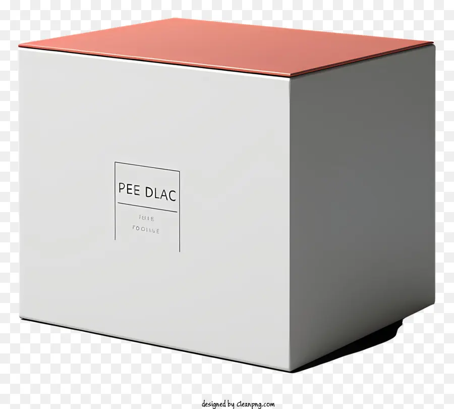 Макет с плоской коробкой，белый куб PNG