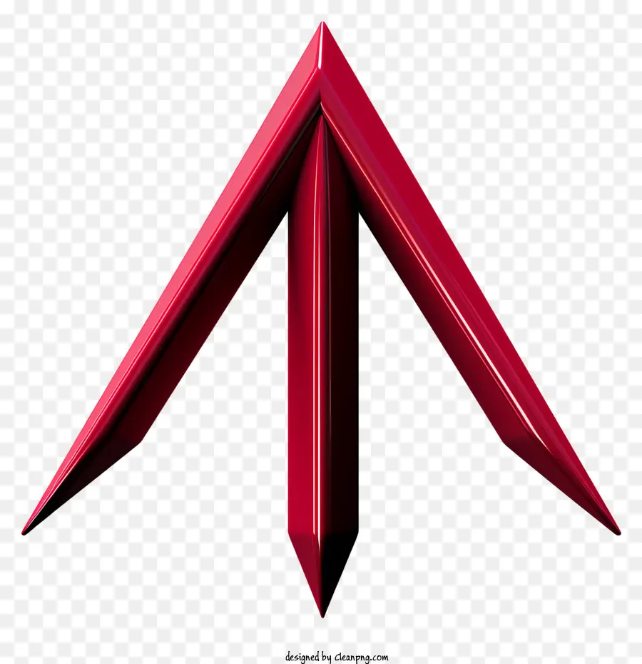 красная стрелка，Красный Треугольник PNG