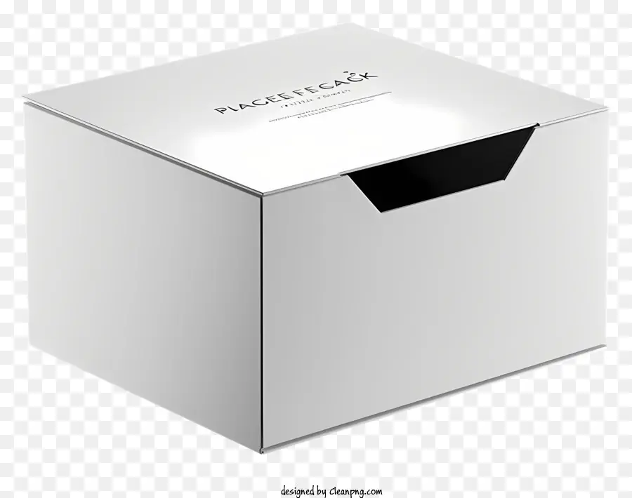 Макет с плоской коробкой，Белая коробка PNG