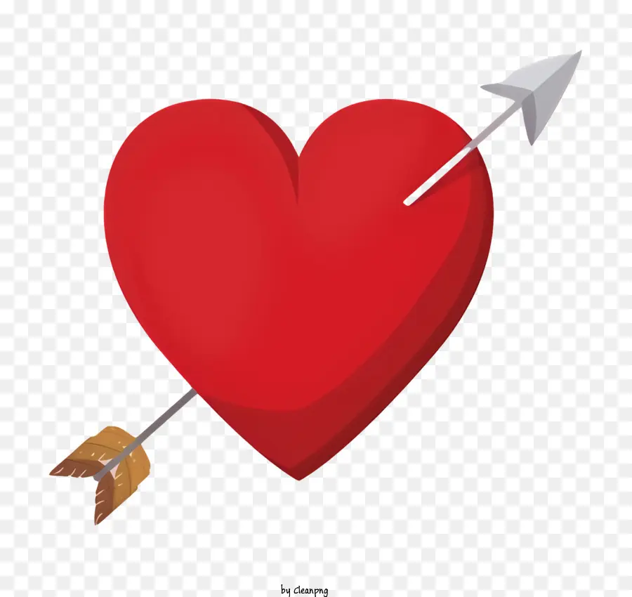 стрела купидона，формы сердца PNG