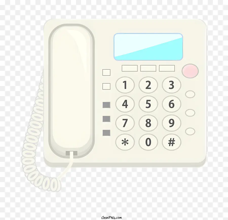 Белый телефон，беспроводной приемник PNG