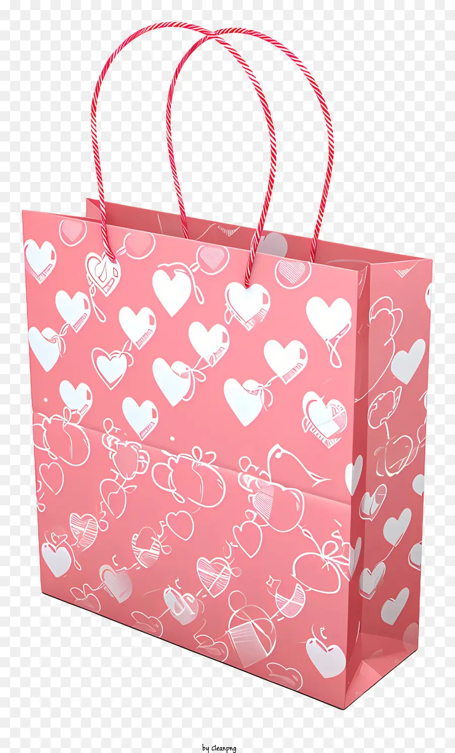 Сумка подарочного пакета Валентина，розовый хозяйственная сумка PNG