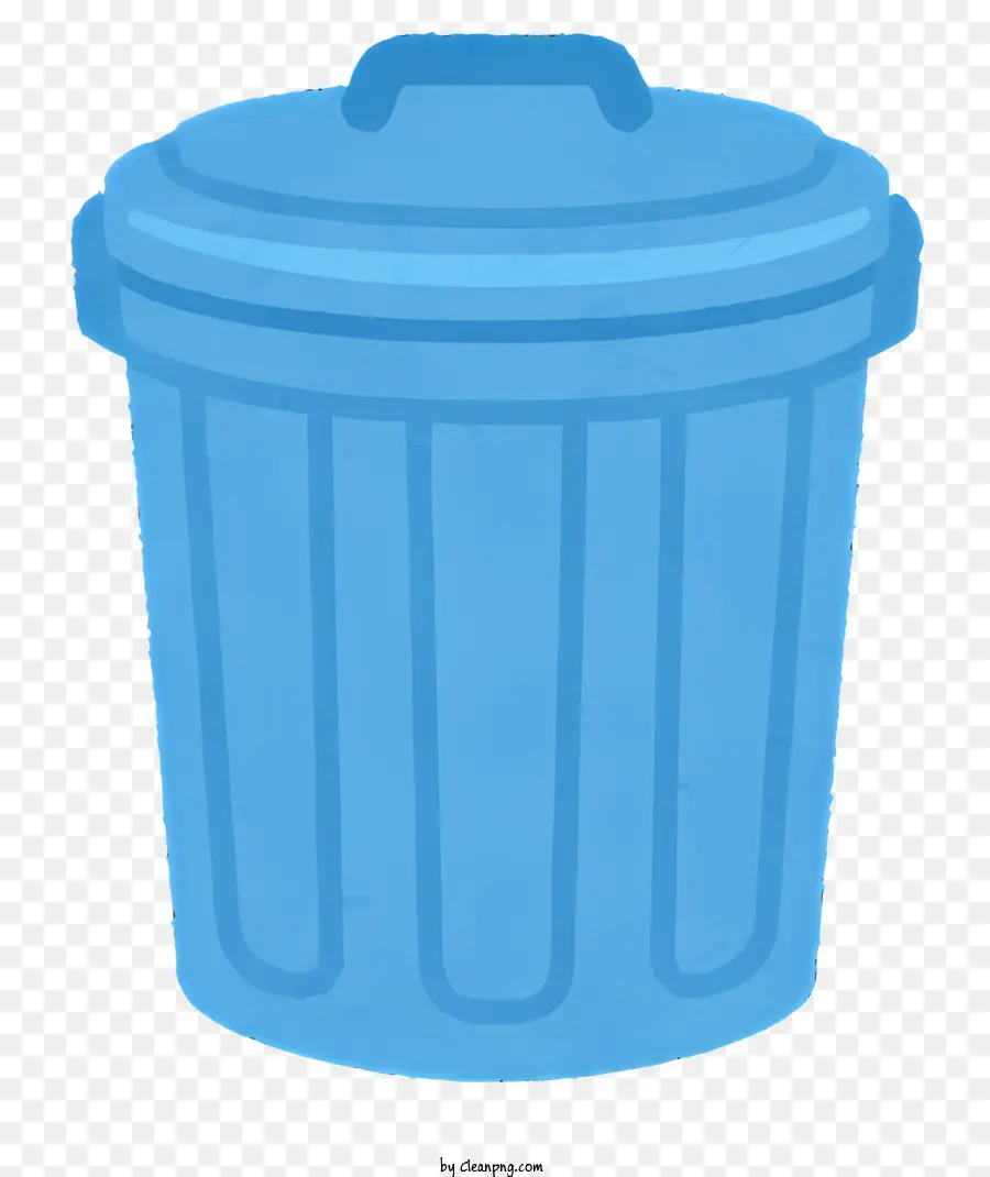 синий пластиковый мусор，открытая крышка PNG