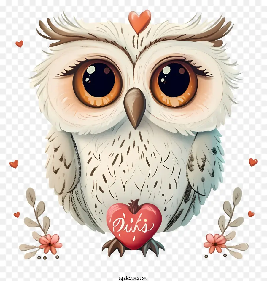 Значок Совы Валентина，симпатичные сова PNG