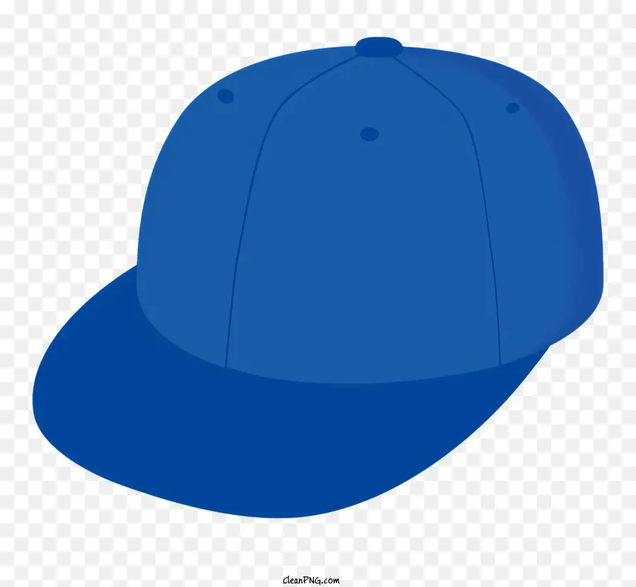 синяя бейсболка，шляпа без открытия PNG