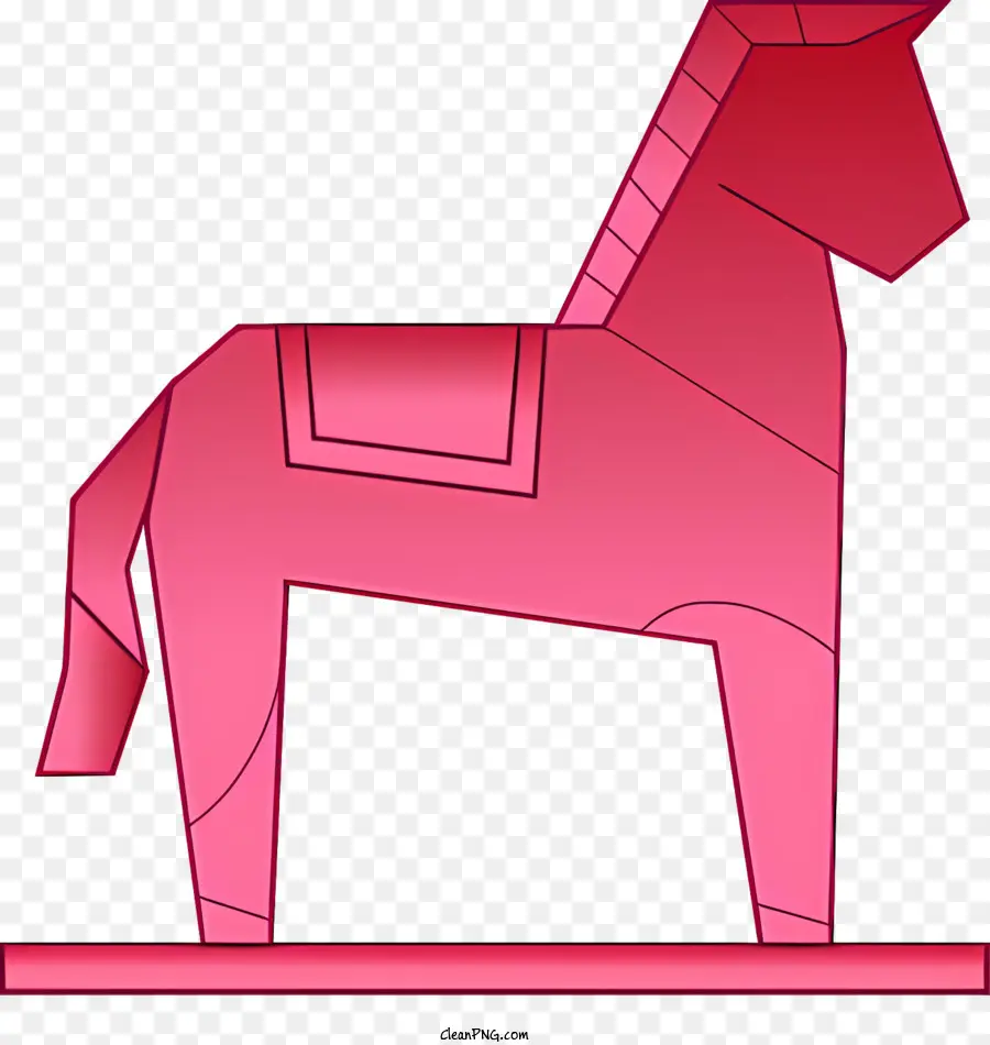 Красная лошадь，бумажная лошадь PNG