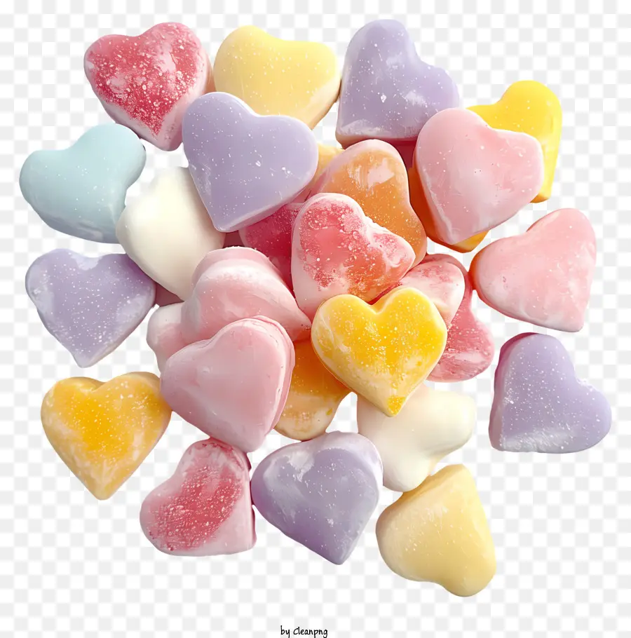 конфеты сердца，Сердце в форме конфет PNG