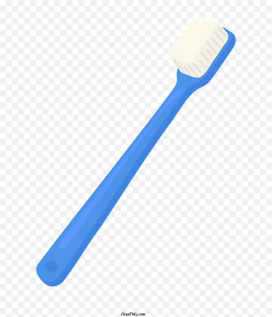 Зубная щетка，Синяя пластиковая зубная щетка PNG