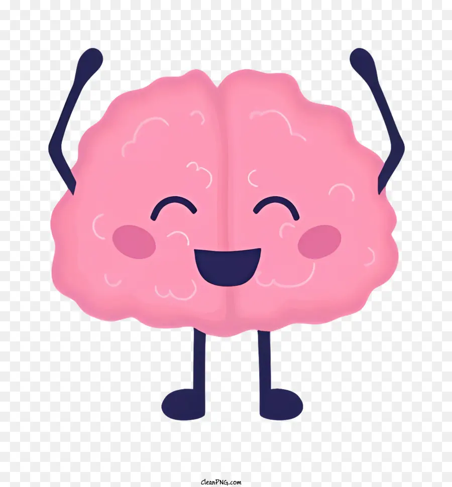 мультфильм мозг，Счастливого мозга PNG