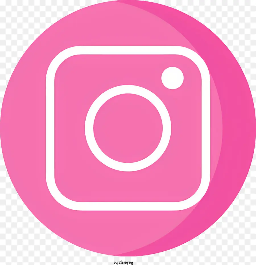 логотип Instagram，розовый круг PNG