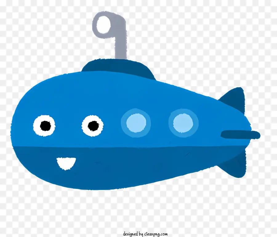 Синяя подводная лодка，Улыбающаяся подводная лодка PNG