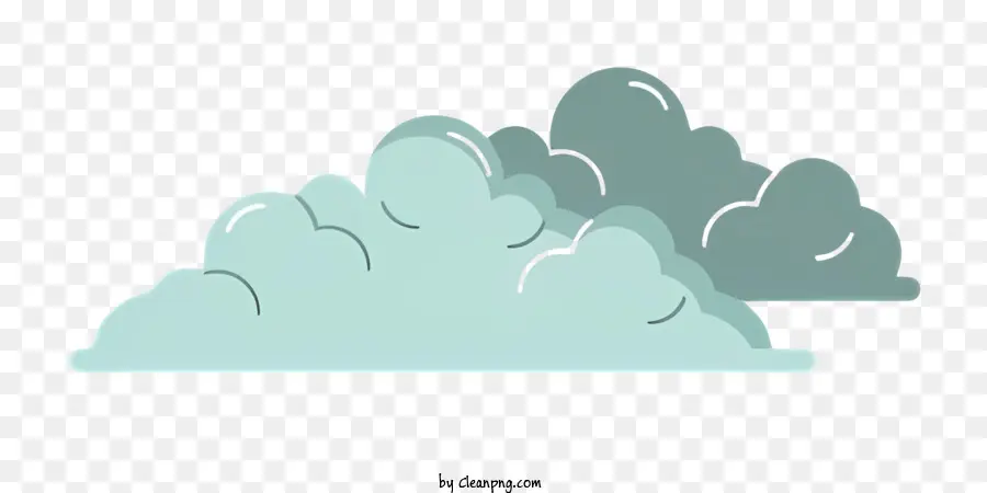 рука нарисованные облака，облака PNG
