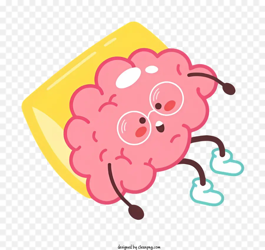 мультфильм мозг，иллюстрация мозга PNG