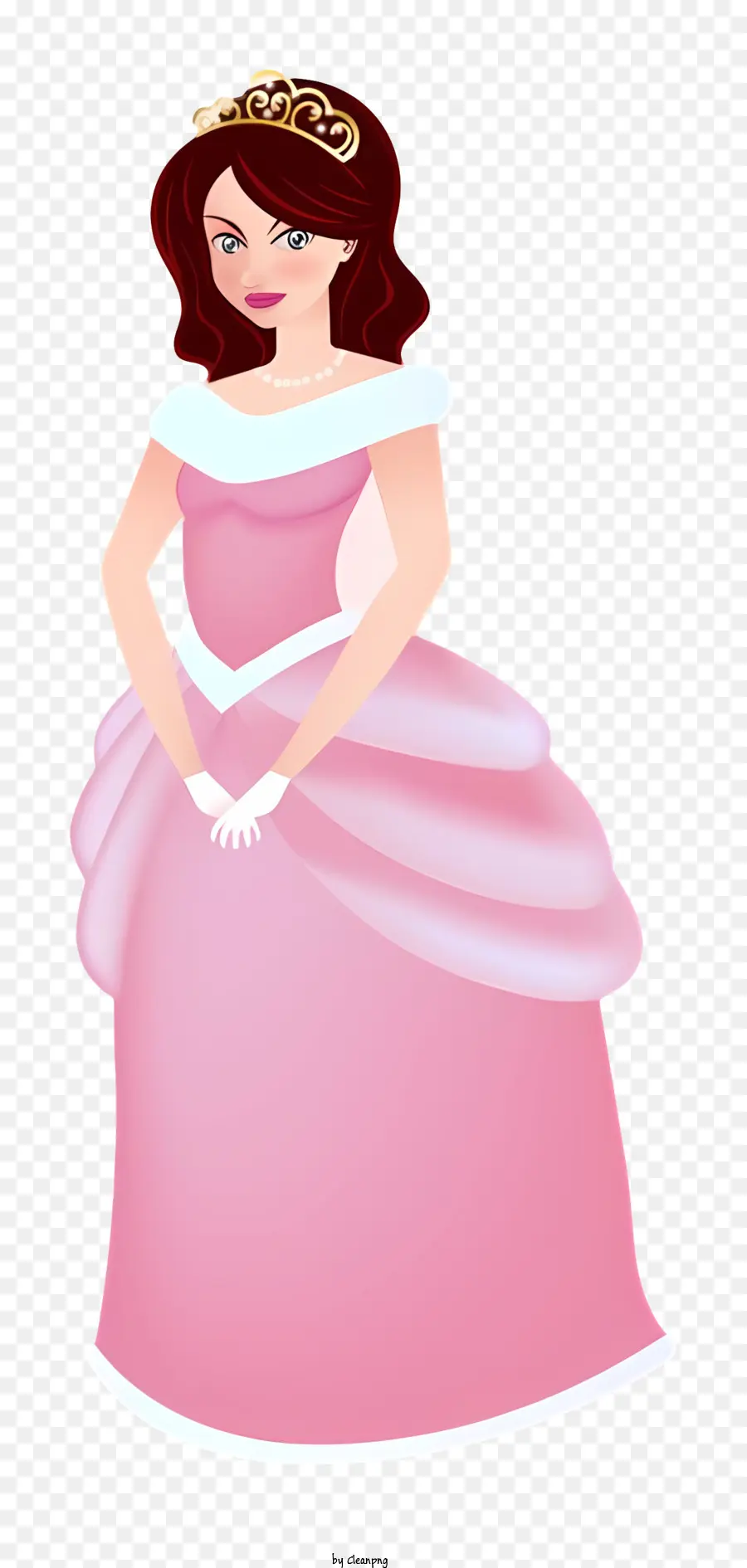 мультипликационная невеста，розовое платье принцессы PNG