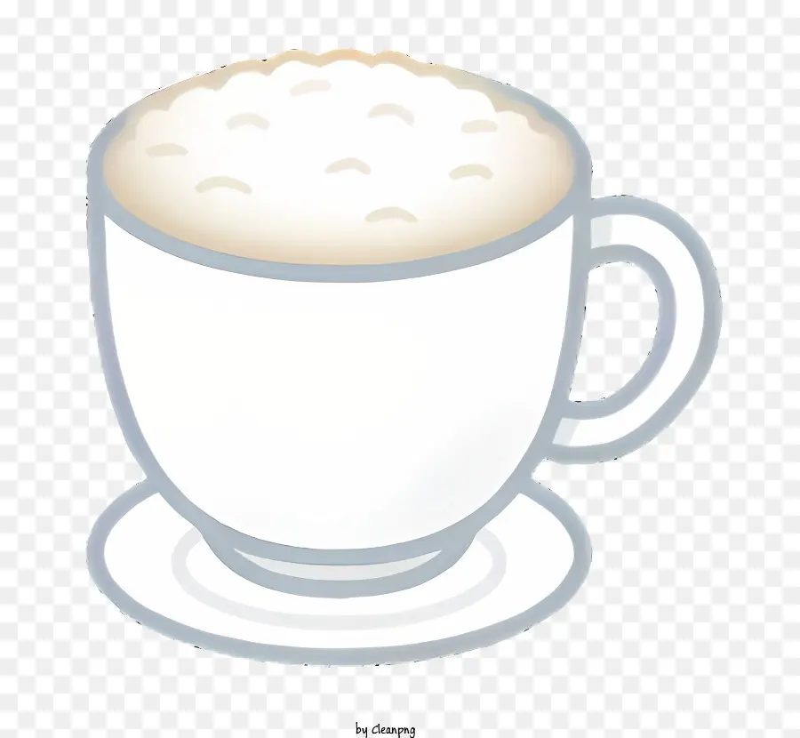 кофе，Белая фарфоровая чашка PNG
