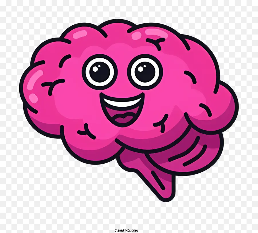 мультфильм мозг，Улыбающийся мозг PNG