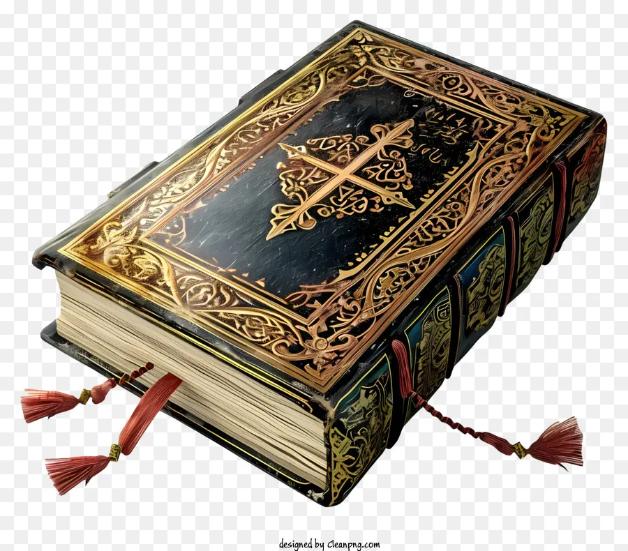Реалистичная святая книга Корана，антикварная книга PNG