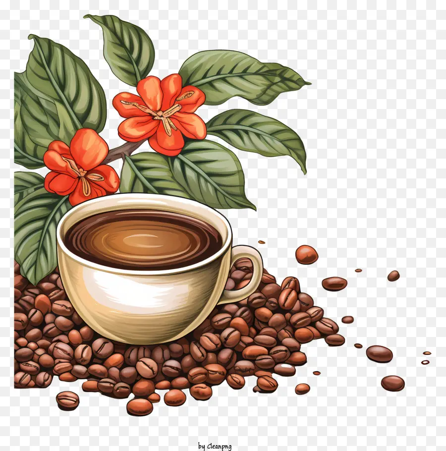 кофейного дерева，кофе PNG