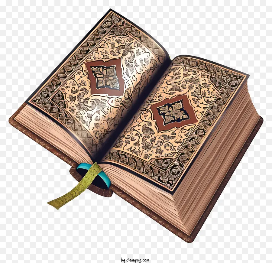 священная книга мусульман，открытая книга PNG