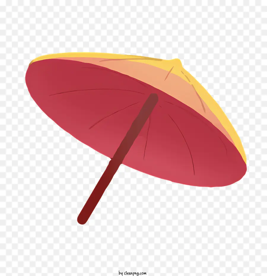 большой зонтик，красный и желтый зонт PNG