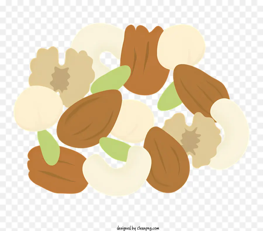 Еда，Смешанные орехи PNG