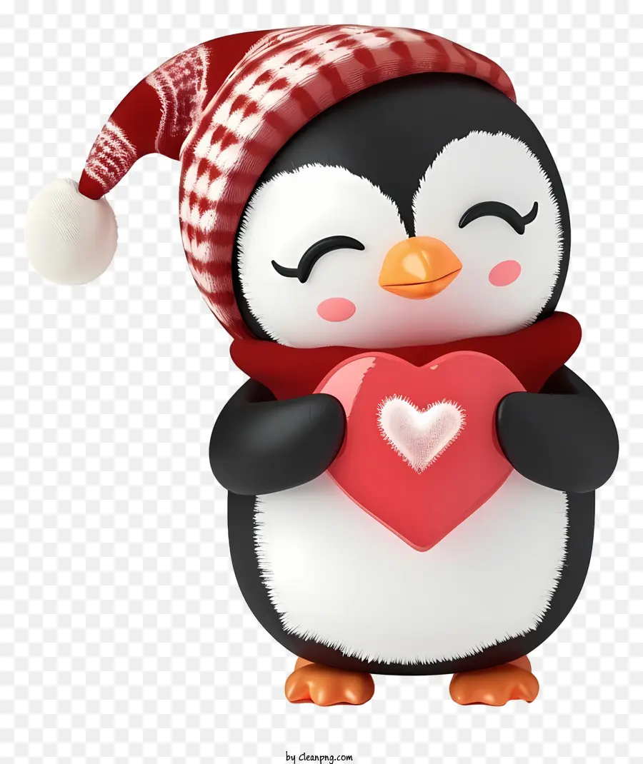 Значок валентинки пингвина，милый пингвин PNG