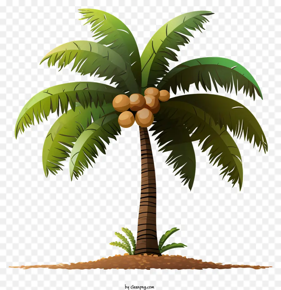 Кокосовое дерево реалистичного стиля，кокосовое дерево PNG